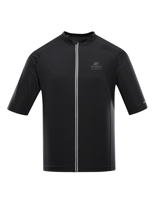 ALPINE PRO Herren-Schnelltrocknungs-Radtrikot ALPINE PRO SAGEN 2 schwarz