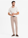 Ombre Clothing Herren-Poloshirt aus Viskose mit horizontalen Streifen Ombre Clothing