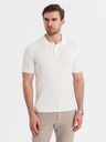 Ombre Clothing Herren-Poloshirt SLIM FIT aus Viskose mit vertikalen Streifen Ombre Clothing
