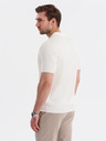 Ombre Clothing Herren-Poloshirt SLIM FIT aus Viskose mit vertikalen Streifen Ombre Clothing