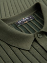 Ombre Clothing Herren-Poloshirt SLIM FIT aus Viskose mit vertikalen Streifen Ombre Clothing